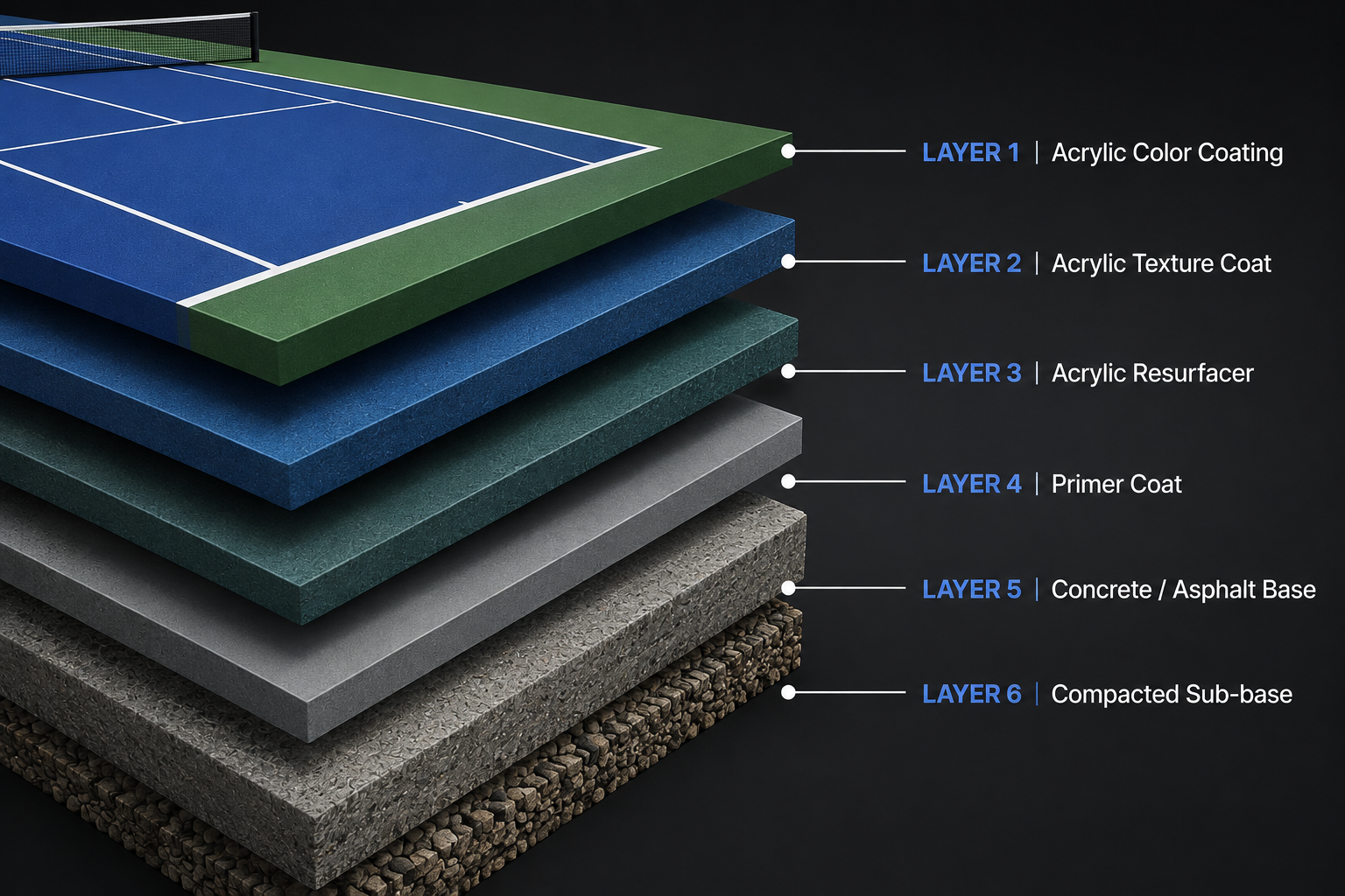 Tennis Court Layers